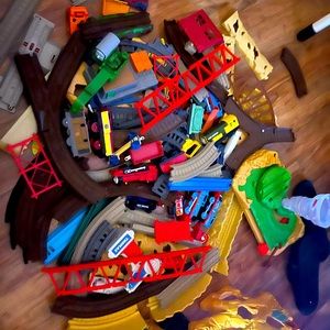 Thomas track master bundle  trains carts etc